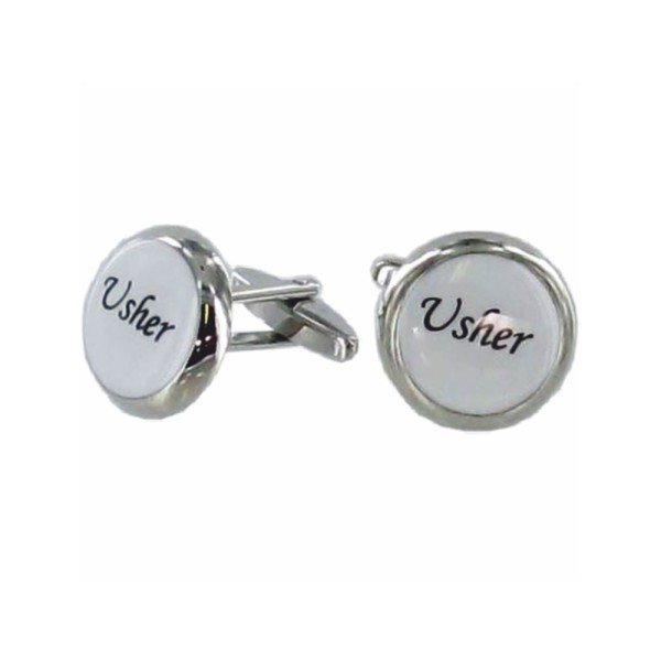 Cufflinks Usher Faux Leather Box
