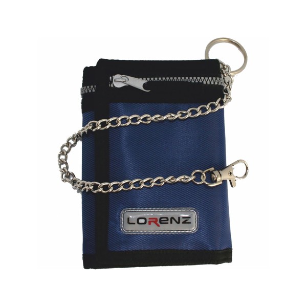 Trifold Nylon Sports Wallet With 12 Inch Chain