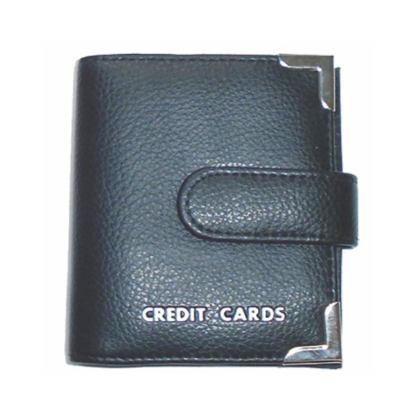 Credit Card Holder With Tab Black