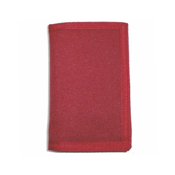 Tri-Fold Canvas Velcro Wallet Assorted Colour 5 x 3.5 Inch