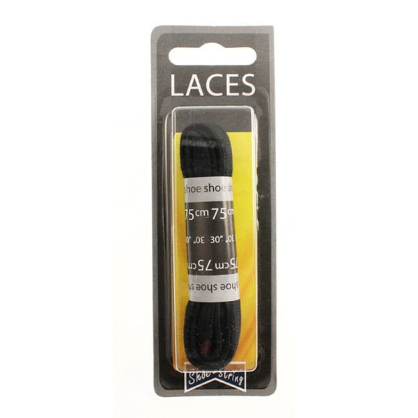 Shoe-String Blister Pack Laces 75cm Flat (6 Pairs)