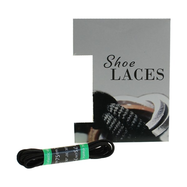 Shoe-String EECO Laces 75cm Elastic (12 prs)