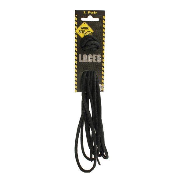 Worksite Laces On Hang Card 150cm Waxed Cord