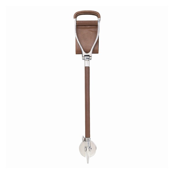 Deluxe Tan Shooting Stick With Leather Seat
