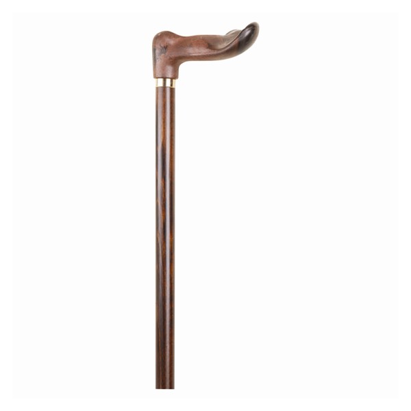 Orthopaedic Left Hand Wood Walking Stick Faux Wood Handle