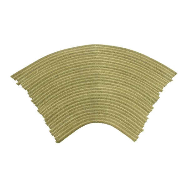 Leather Stacked Heel Covers Shaped