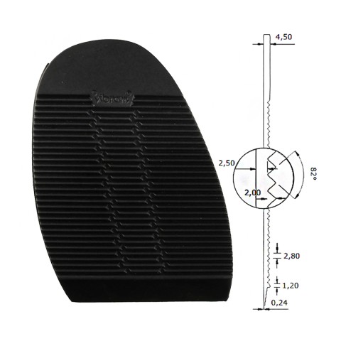 Vibram Pavia Half Soles 4.5mm