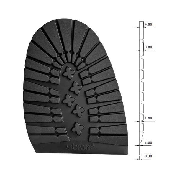 Vibram Mortara Walkabout Soles - 5mm Universal