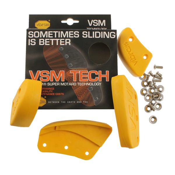 Vibram M304 Super Moto Nylon Slider And Heel Set