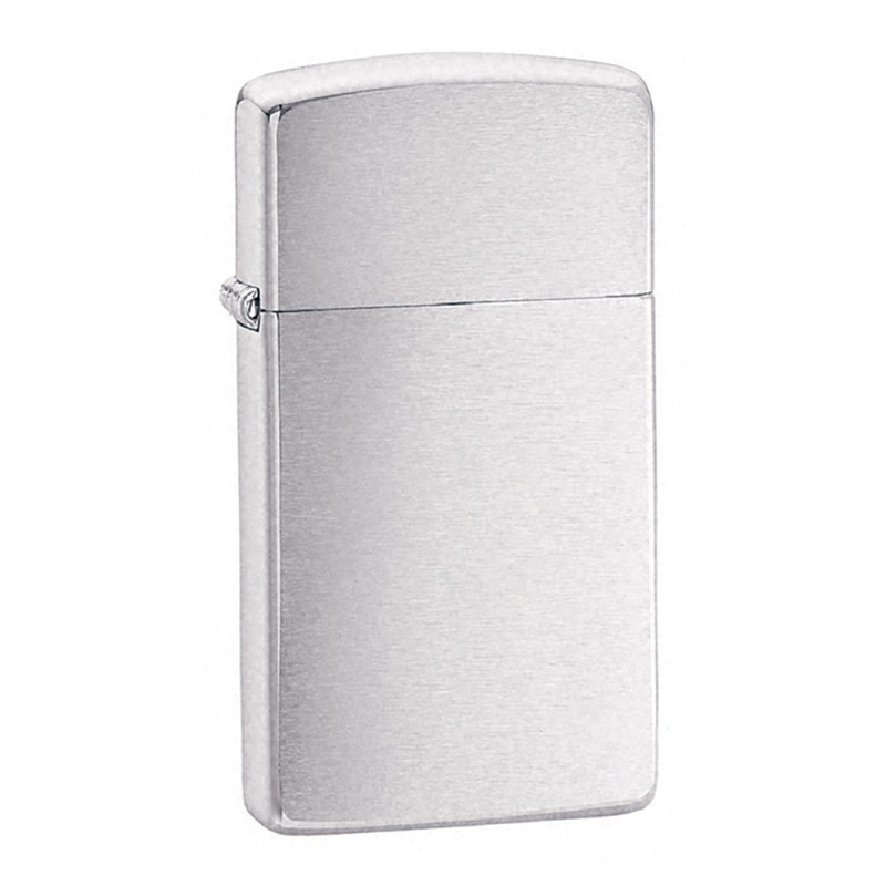 Zippo Brushed Chrome Lighter Slim