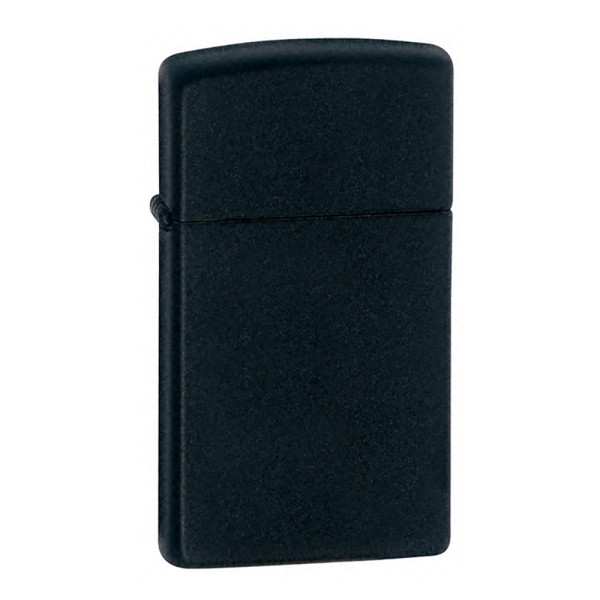 Zippo Black Matte Lighter Slim