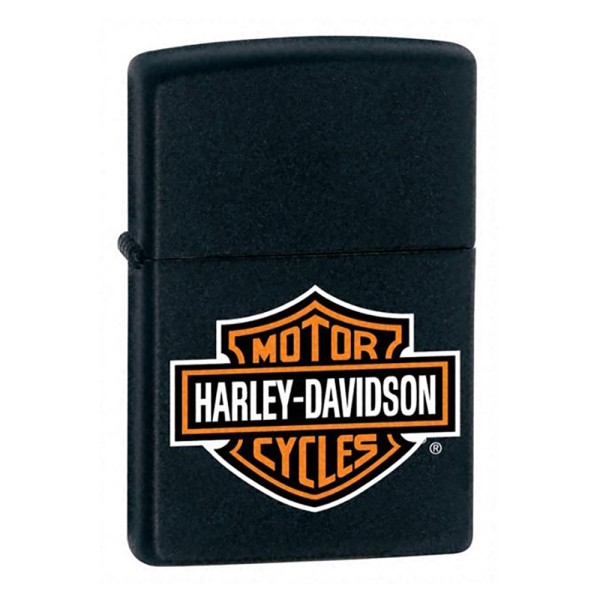 Zippo Harley-Davidson Lighter Black Matte H-D Logo