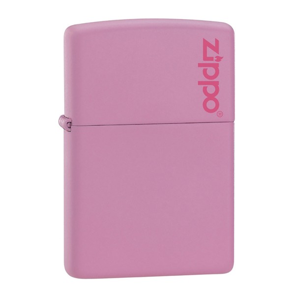 Zippo Pink Matte Lighter With Zippo Logo