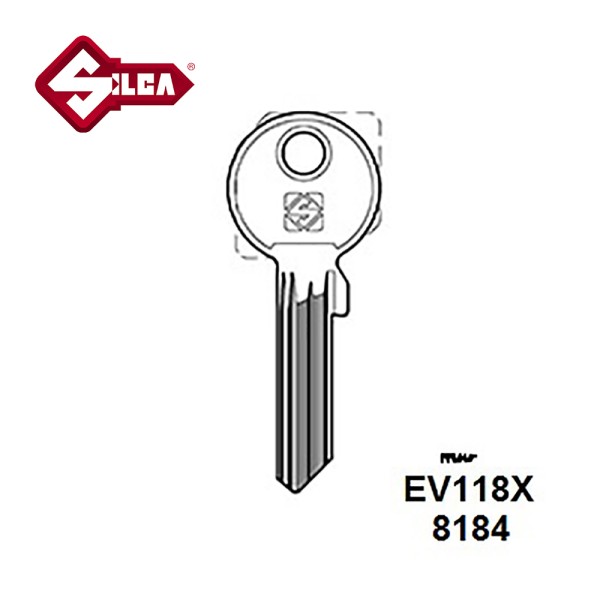 Silca EV118X Evva Cylinder Blank 