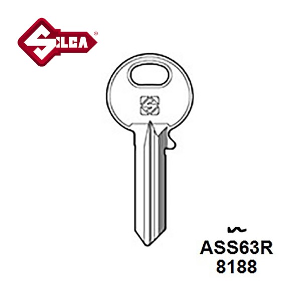 Silca ASS63R Assa Cylinder Blank JMA AS23 