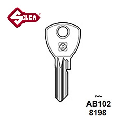 Silca AB102 Abus Padlock Blank 
