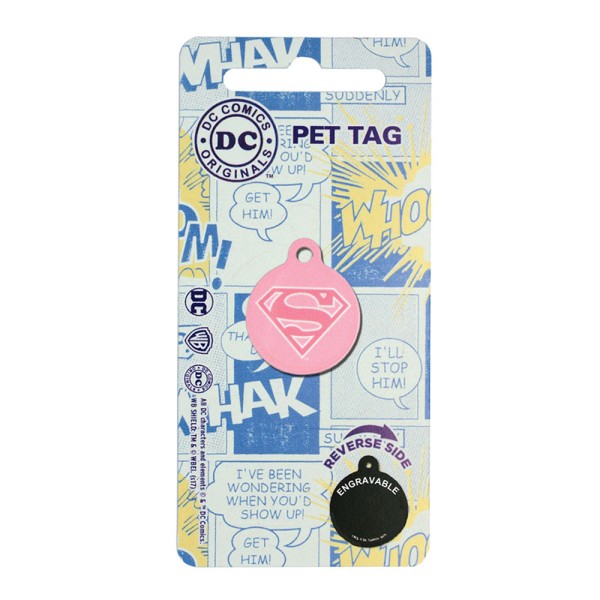 Licensed Pet Tag Supergirl