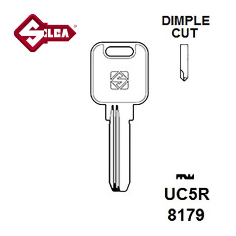 Silca UC5R UCEM Security Dimple Blank JMA UCEM8D 