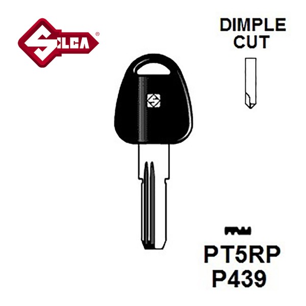 Silca PT5RP Potent Dimple Plastic Top Security Blank