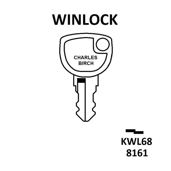 Winlock Sparta Trojan Window Lock Key KWL68 HD WL084 