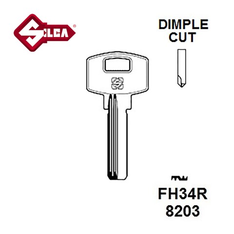 Silca FH34R FTH Dimple Blank JMA FTH26D 