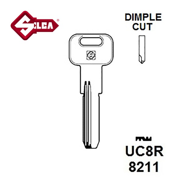 Silca UC8R Ucem Dimple Blank JMA UCEM17D 