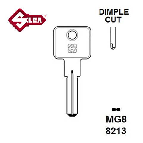 Silca MG8 MG Dimple Blank JMA MGA3 