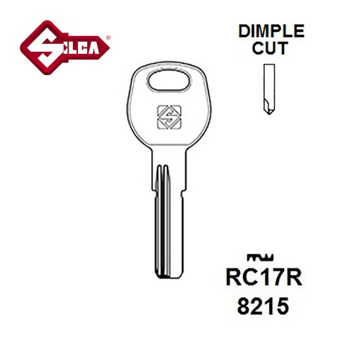 Silca RC17R Cina Dimple Blank 
