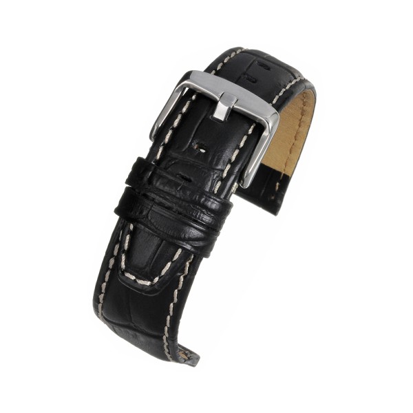 Birch High Grade Watch Straps Alligator Grain Finish With Nubuck Lining