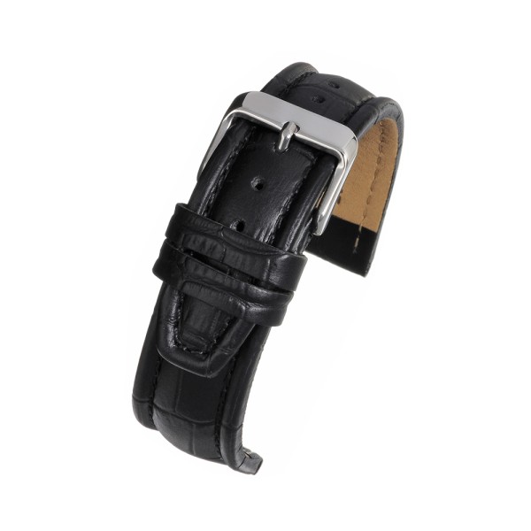 Birch Deep Padded Watch Straps Square Crocodile Grain