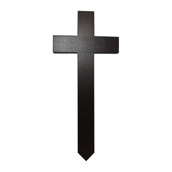 Blank Dark Wood 18 Inch Cross 