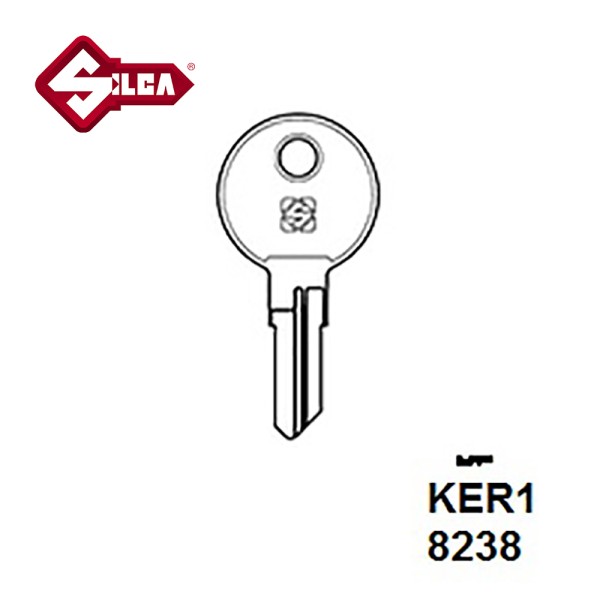 Silca KER1 Keyrack Cylinder Blank 