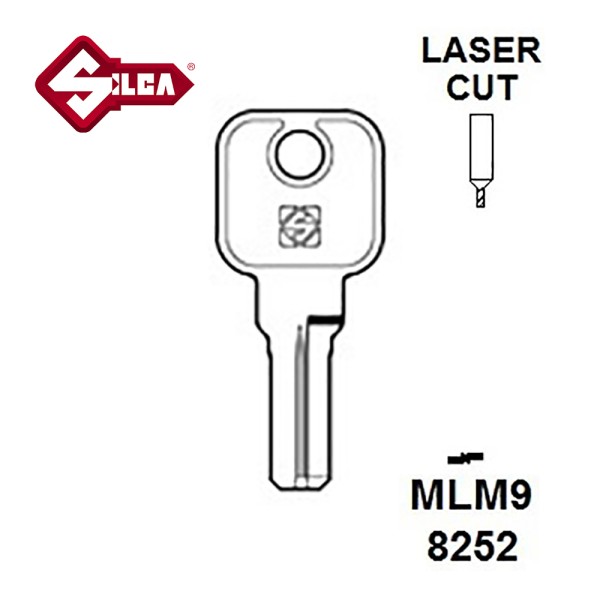 Silca MLM9 Lehmann Dimple Cylinder Blank MLM8