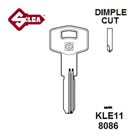 Silca KLE11 Kale Dimple Security Cylinder Blank JMA KAE14