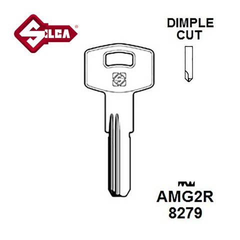 Silca AMG2R Amig Dimple Blank JMA AMA9D