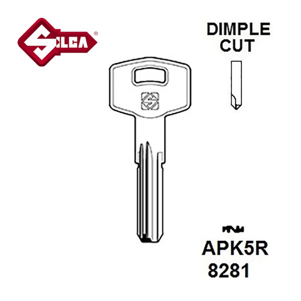 Silca APK5R Apeks Security Dimple Blank 