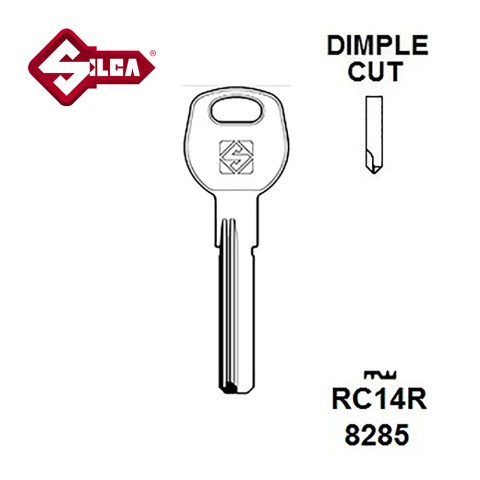 Silca RC14R Cina Security Dimple Blank 