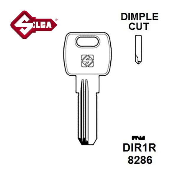 Silca DIR1R Dierre Security Dimple Blank JMA DR2D