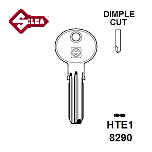 Silca HTE1 HTEC Security Dimple Blank JMA HTE50