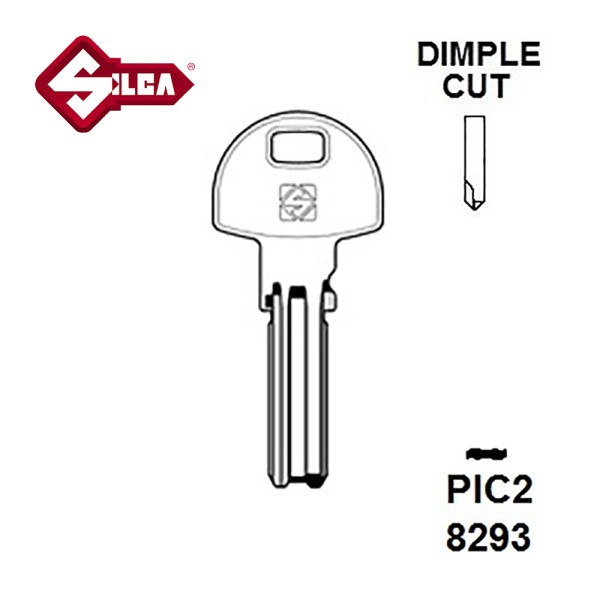 Silca PIC2 Picardie Security Dimple Blank 