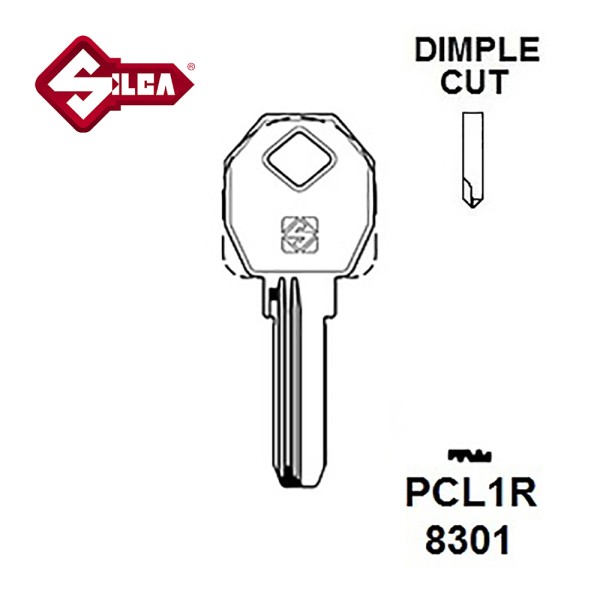 Silca PCL1R Paco Locks Security Dimple Blank 
