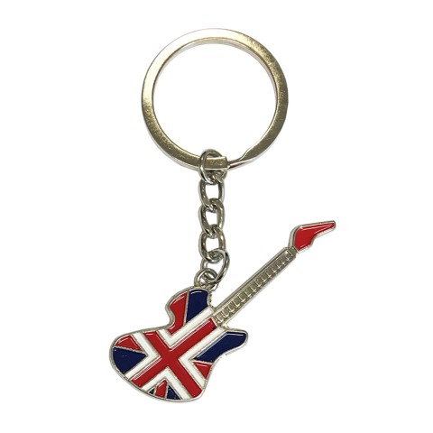 Union Jack Guitar Key Ring