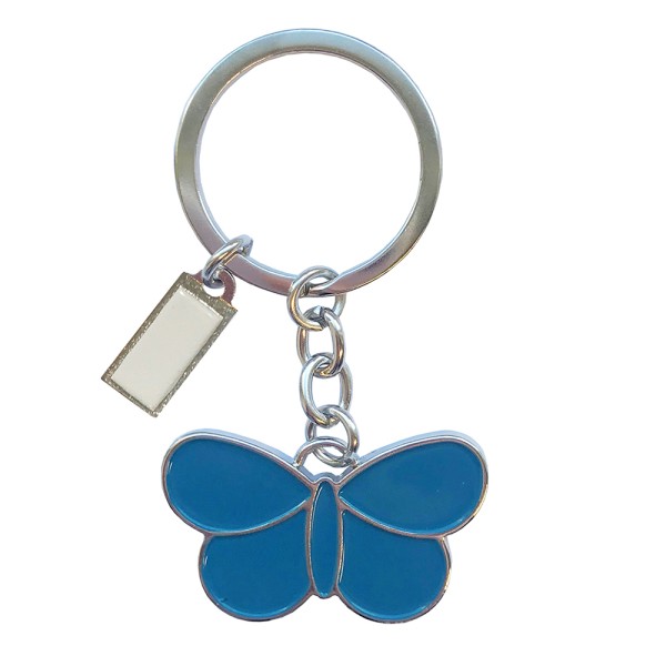 Blue Butterfly Key Ring