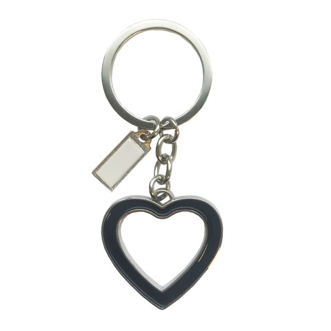 Black Heart Key Ring 