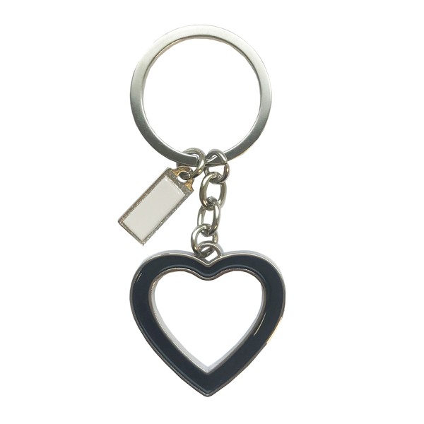 Black Heart Key Ring 
