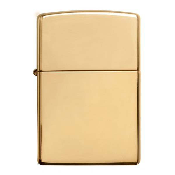 Zippo High Polished Brass Lighter (Plain)