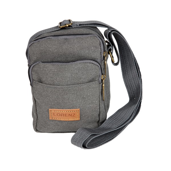 Lorenz Canvas Small Twin Zip Top Bag
