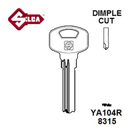 Silca YA104R Yale Security Dimple Blank 