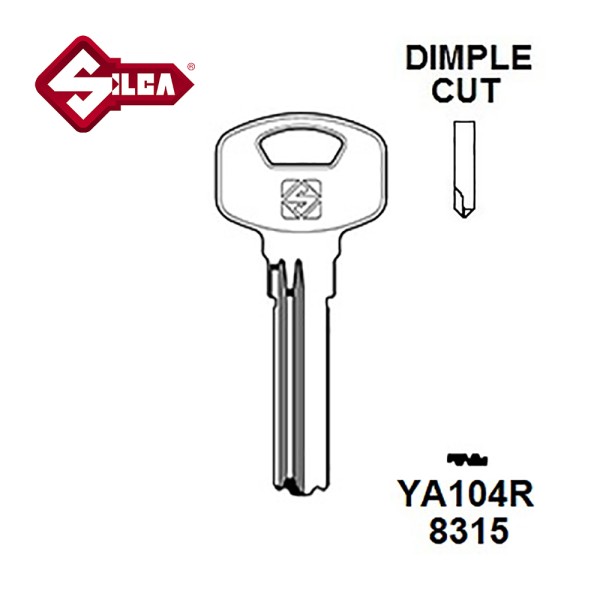Silca YA104R Yale Security Dimple Blank 