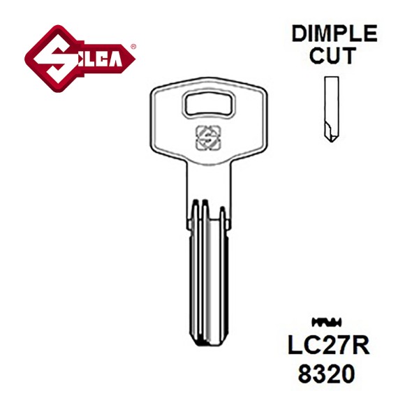 Silca LC27R Lince Security Dimple Blank 